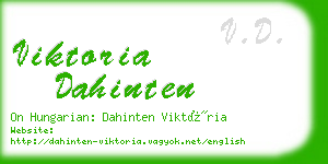 viktoria dahinten business card